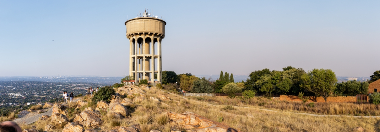 Water tower in Johannesburg, South Africa - public-private partnerships in Africa’s water sector